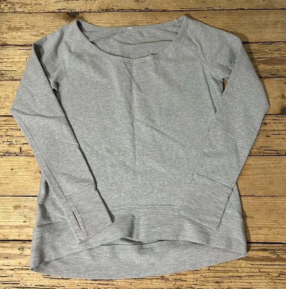 Lululemon Women’s Size 10 Gray Pullover Sweater - NWOT